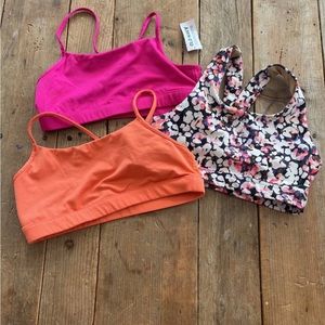 Girls sports bras Old Navy